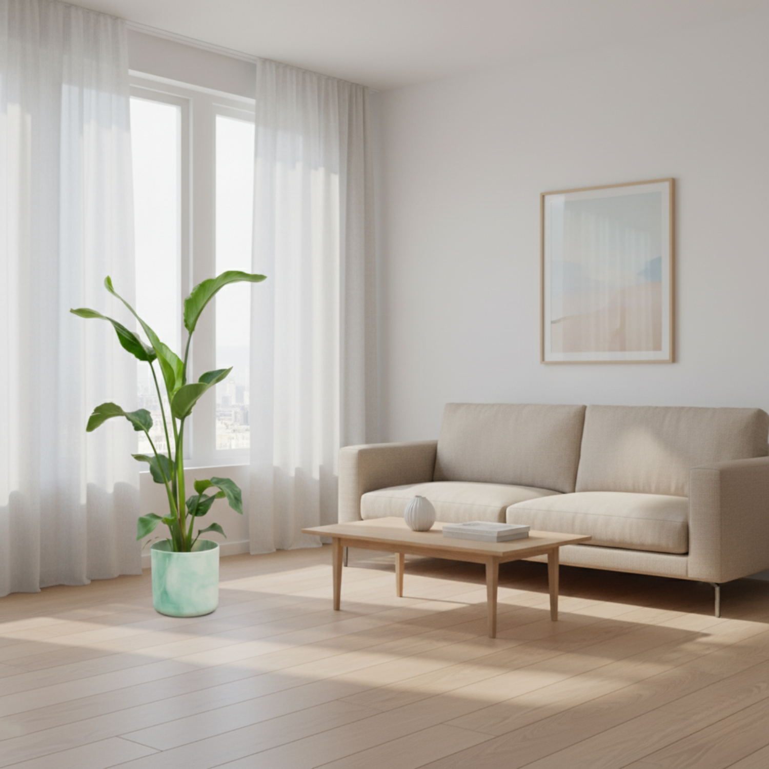 Combi deal - Strelitzia Nicolai inclusief elho Ocean Round - 100 cm