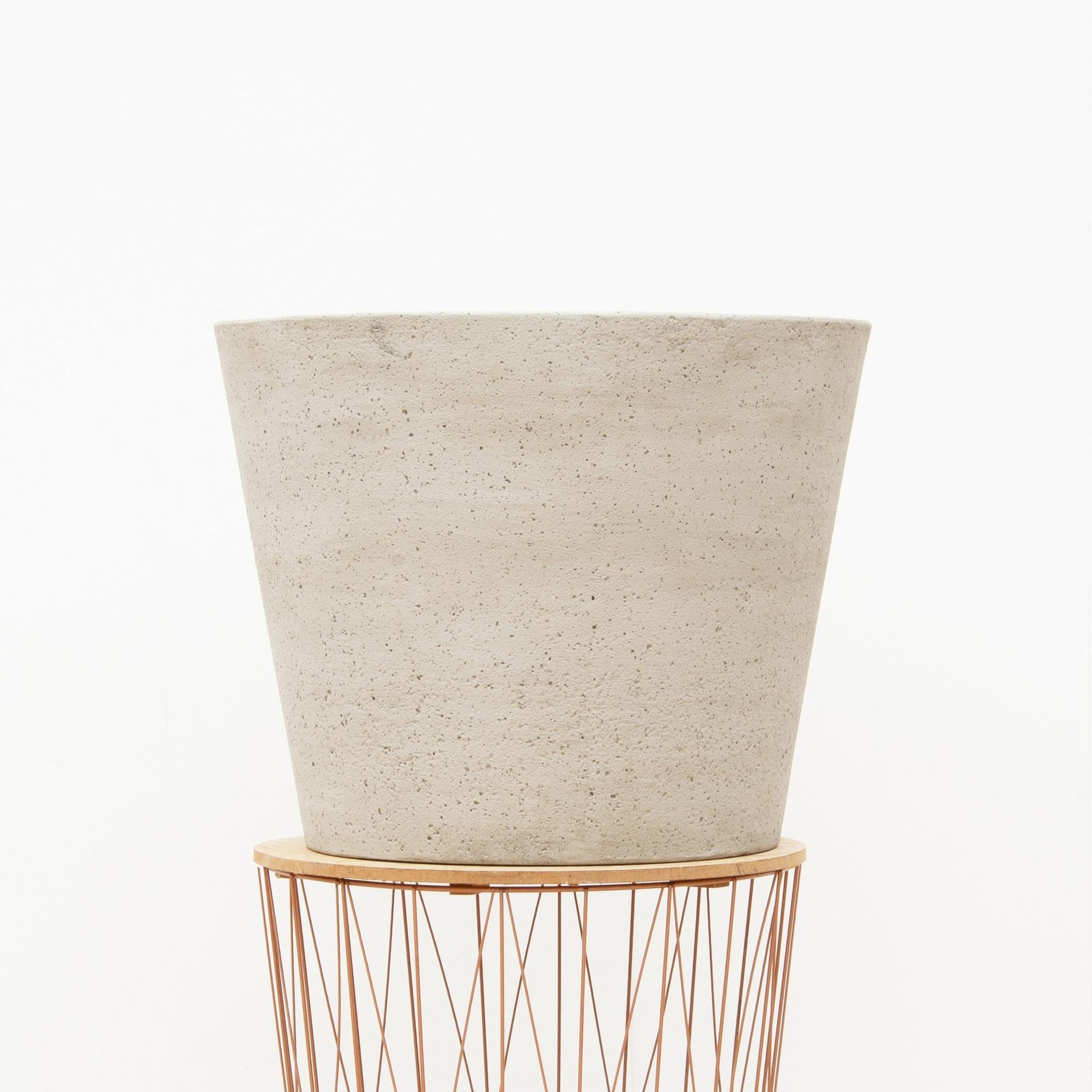 Pot Bucket Beige Washed 