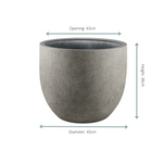 Pot Grigio New Egg Natural Concrete 