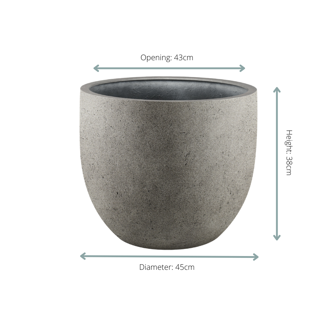 Pot Grigio New Egg Natural Concrete 